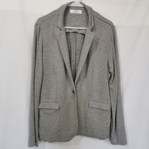 Magaschoni 1-Button Jersey Blazer in Grey - Sz L